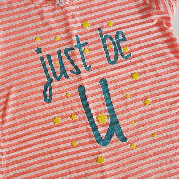 Xhilaration Orange & White Top - Picture 3 of 5